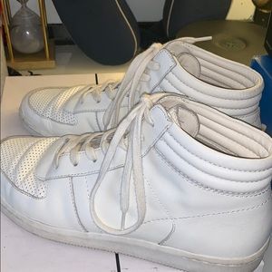 Dolce Vita White Nate Leather Sneakers